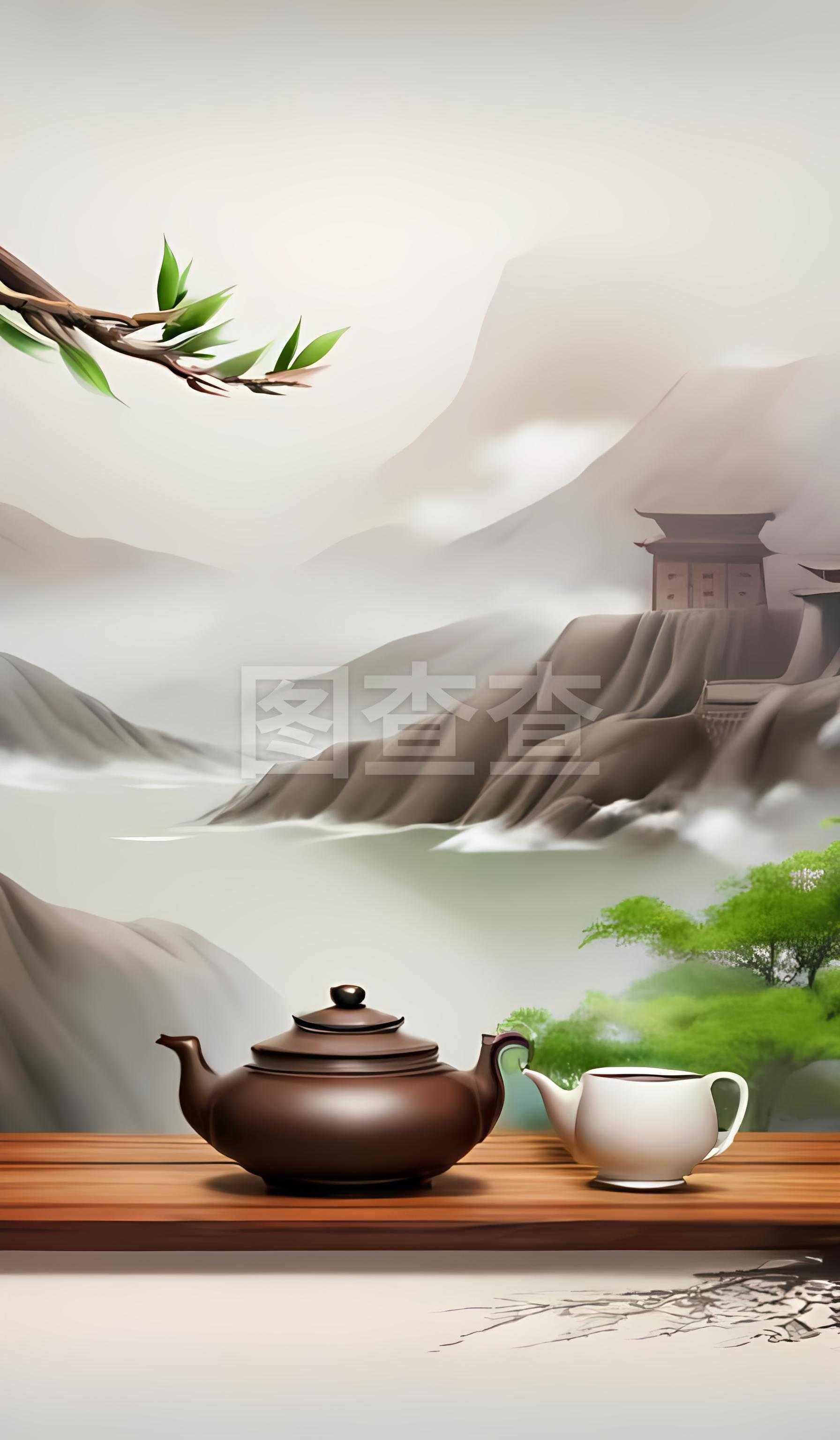 茶背景